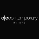 LOGO C|E MILANO BIANCO FONDO NERO QUADRATO